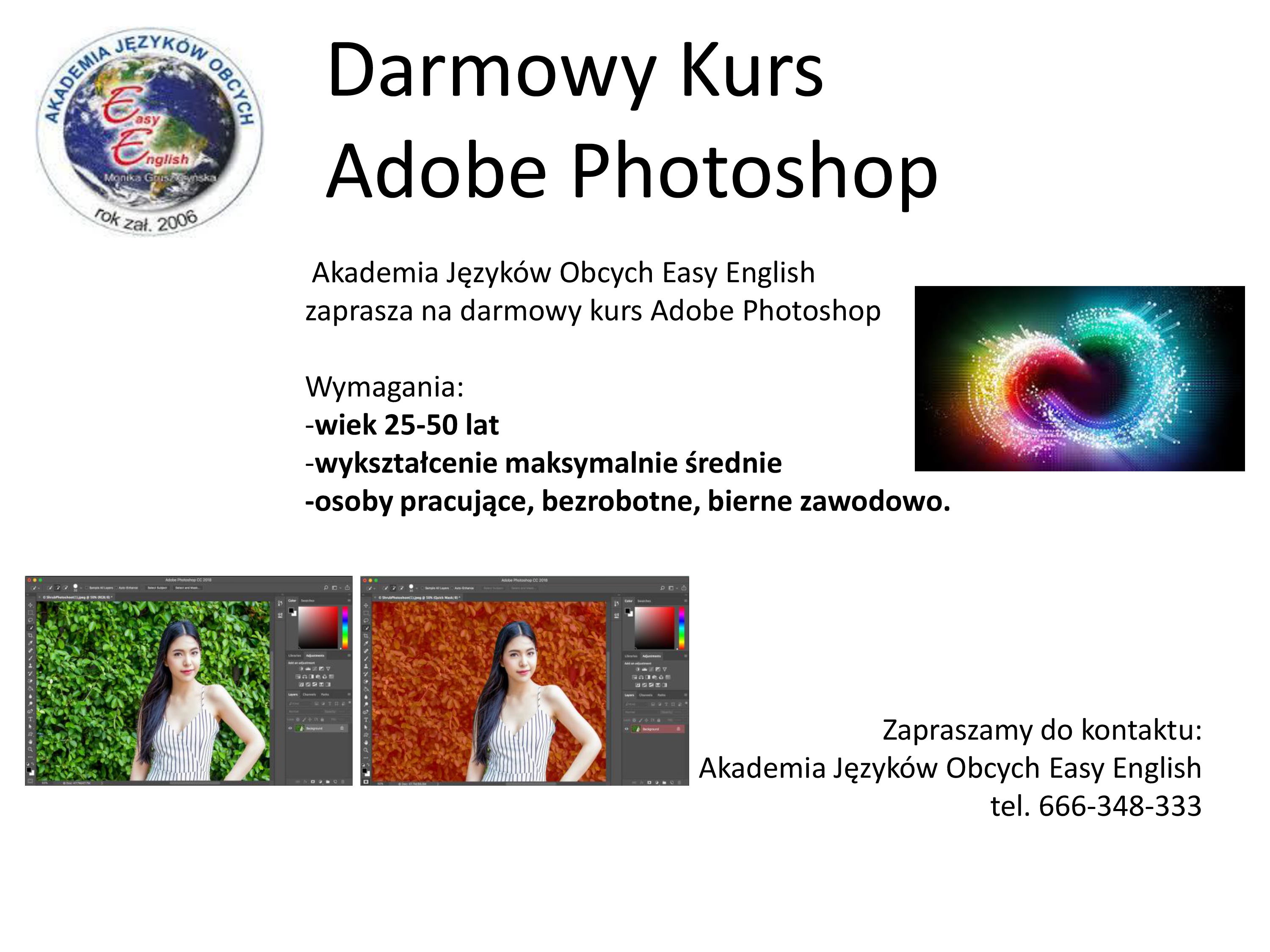Bezpłatny kurs obsługi Photoshop. – Rada Banino